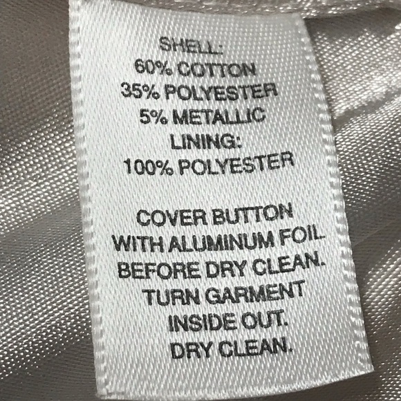 White/Black Cream Colored Dressy Short Coat - Picture 8 of 8